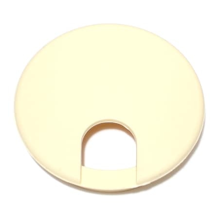 Midwest Fastener 2-1/2" x 2-5/16" Almond Colored Nylon Plastic Computer Grommets 2PK 76506